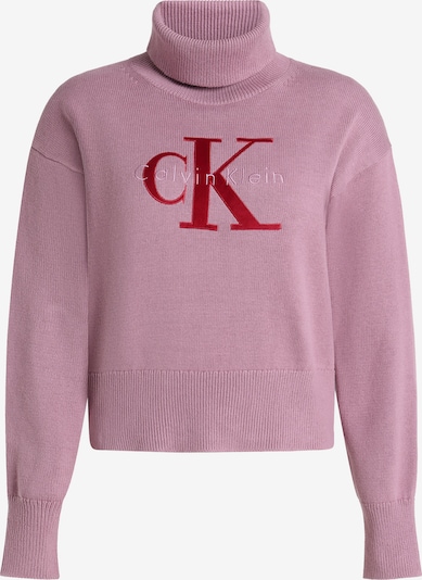 XS-S dydžio Megztinis iš Calvin Klein Jeans, spalva – orchidėjų spalva / raudona, Prekių apžvalga
