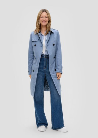 s.Oliver Between-Seasons Coat in Blue: front