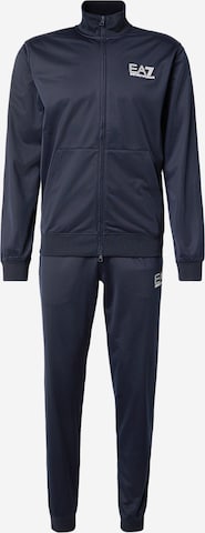 EA7 Emporio Armani Joggingpak in Blauw: voorkant