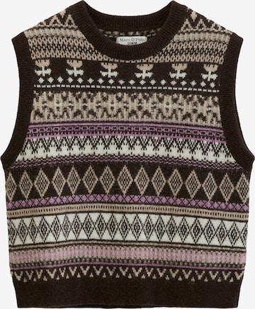 Marc O'Polo DENIM Knitted vest in Brown: front
