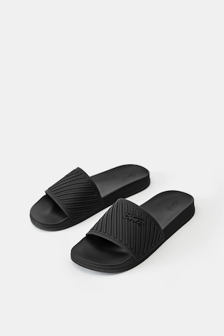 Pull&Bear Pantolette in Schwarz