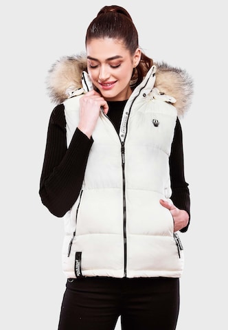 MARIKOO Vest 'Eisflöckchen' in White: front