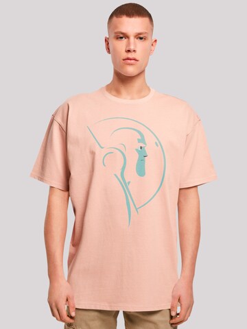T-Shirt 'Buzz Lightyear Space Helmet Stare' F4NT4STIC en rose : devant