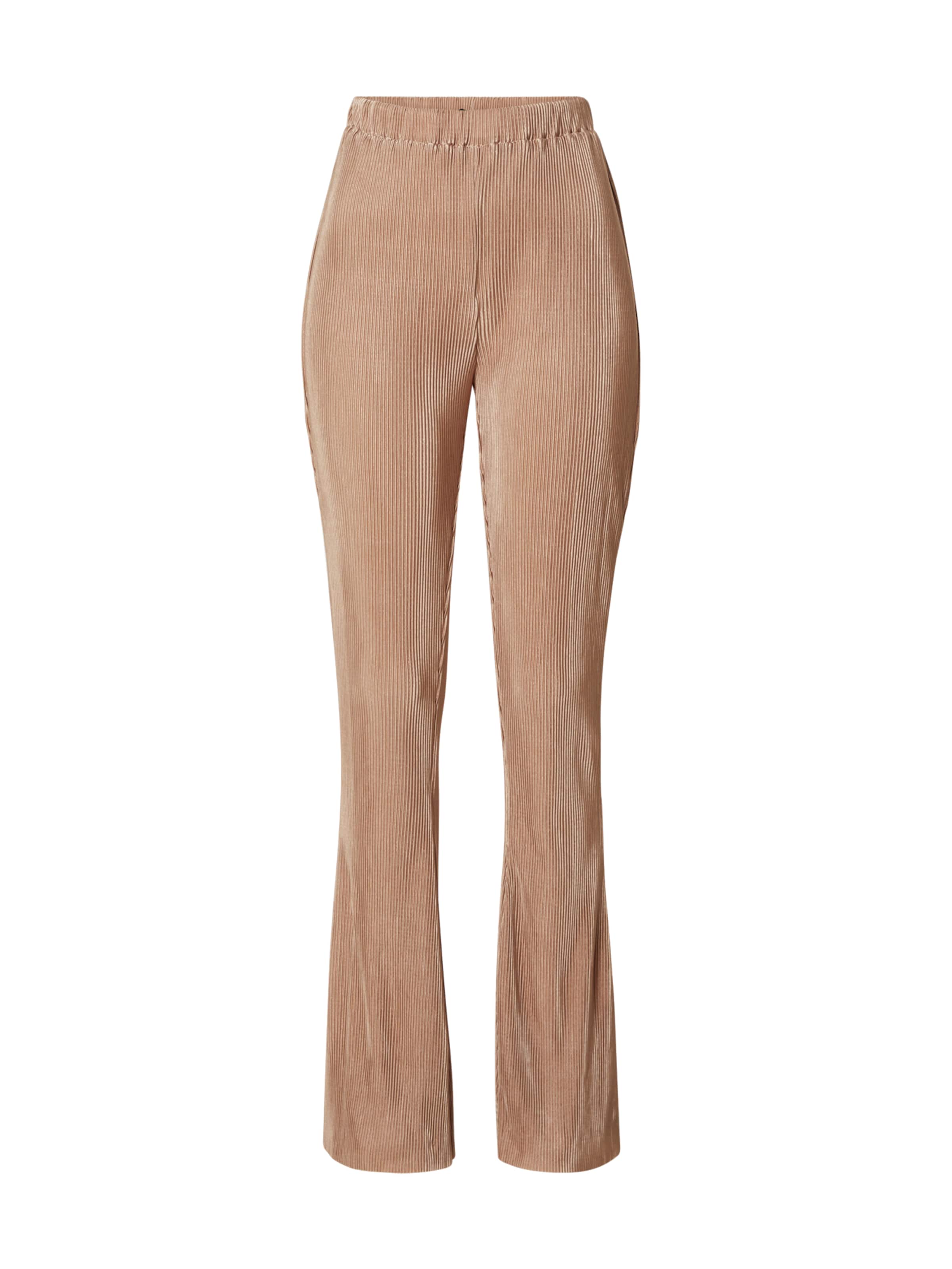 Flared Pantaloni di Misspap in beige: frontale