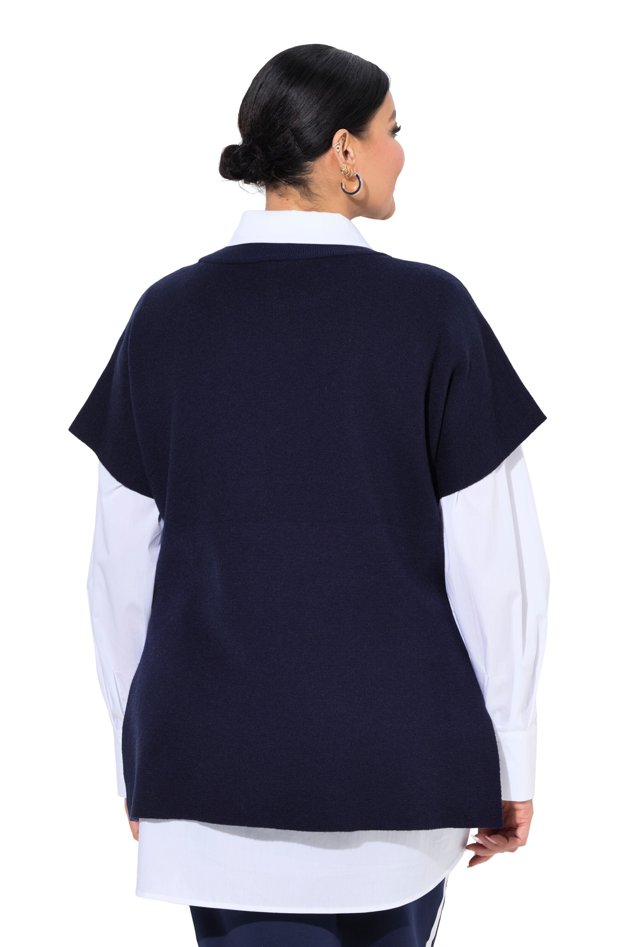 Pull-over Ulla Popken en bleu