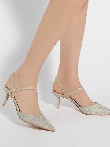 Dune LONDON Slingpumps 'Classical' in Goud