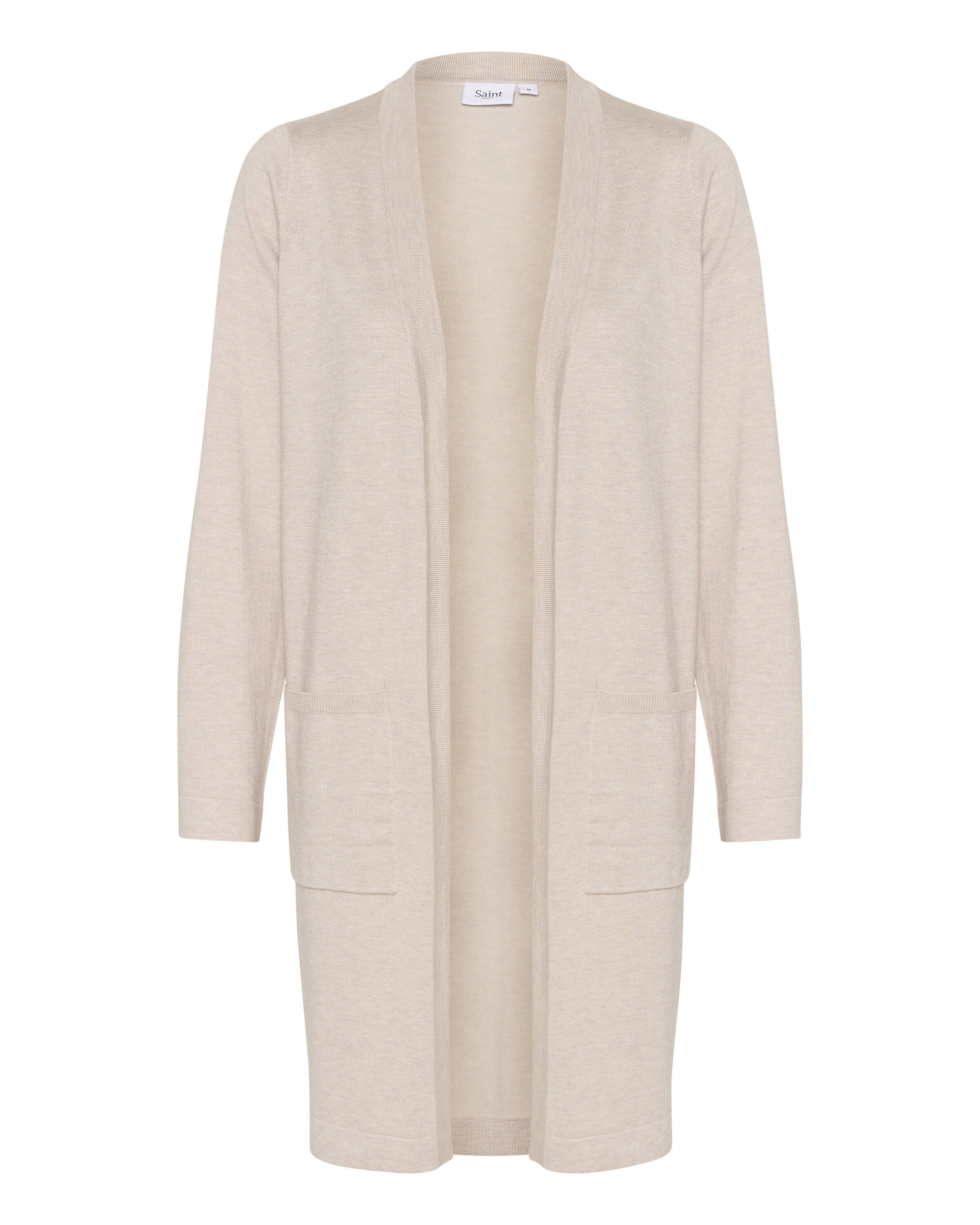 SAINT TROPEZ Knit cardigan 'Kila' in Beige: front