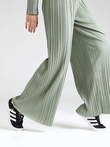 ABOUT YOU Wide leg Trousers 'Fabia' in Green