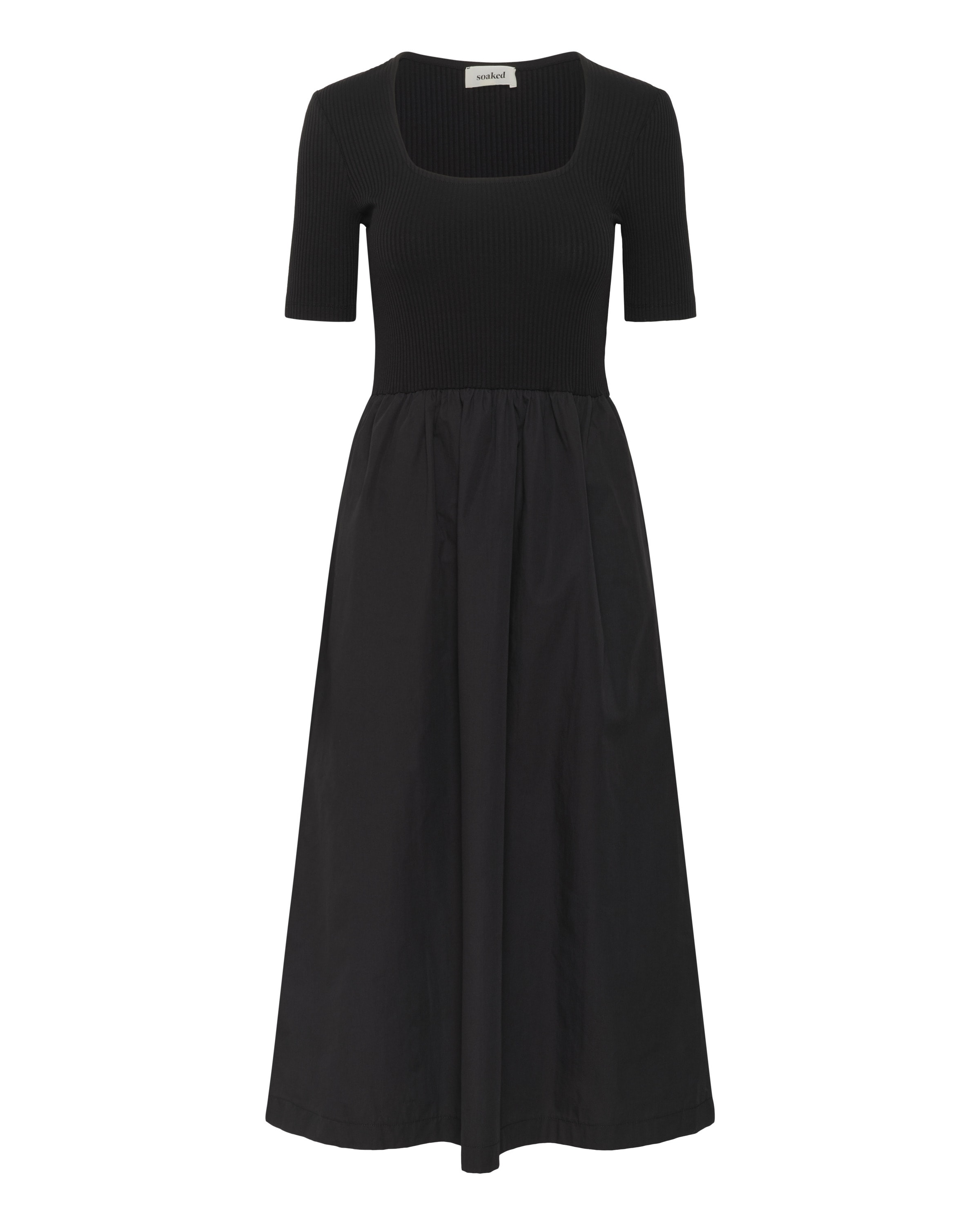 SOAKED IN LUXURY Dress 'Phoebe' in Black: front