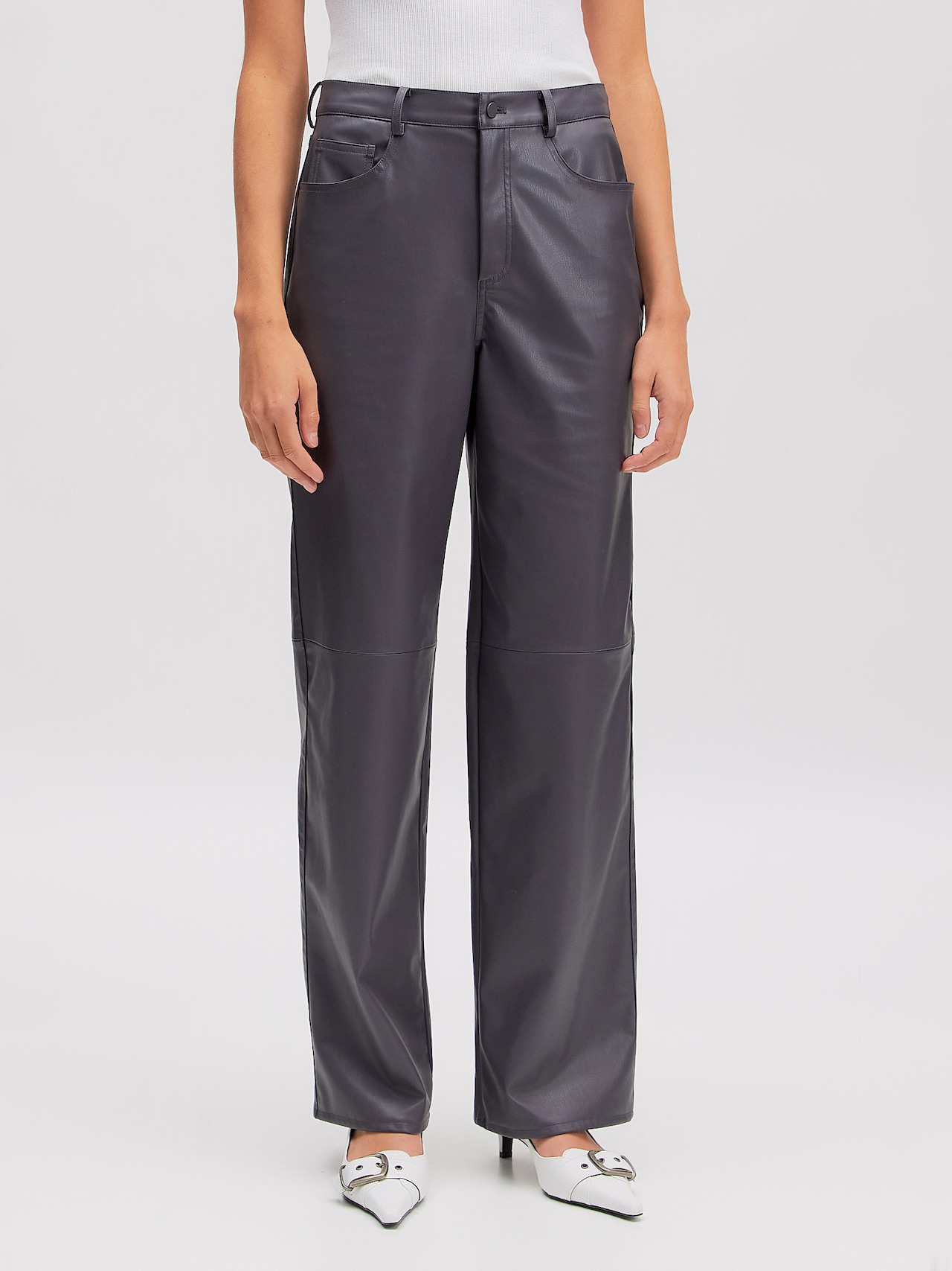 EDITED Pantaloni 'Celina' grigio