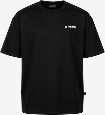 Crystal Paris Shirt 'Rose' in Black: front