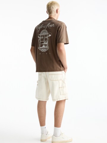 Pull&Bear Shirt in Brown