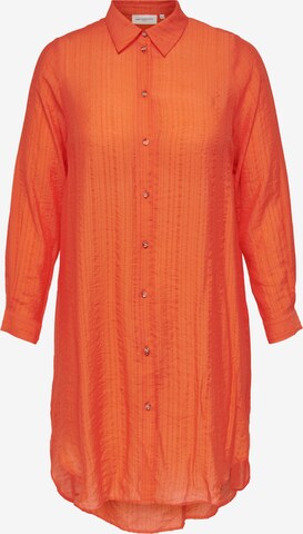 ONLY Carmakoma Košilové šaty 'Vanda' – oranžová: přední strana
