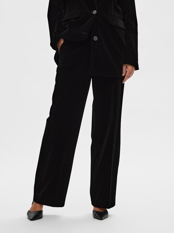 SELECTED FEMME Regular Broek in Zwart