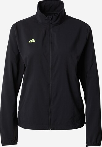 ADIDAS PERFORMANCE Sportjacka 'Adizero Essentials' i svart: framsida