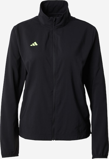 Geacă sport 'Adizero Essentials' ADIDAS PERFORMANCE pe verde limetă / negru, Vizualizare produs