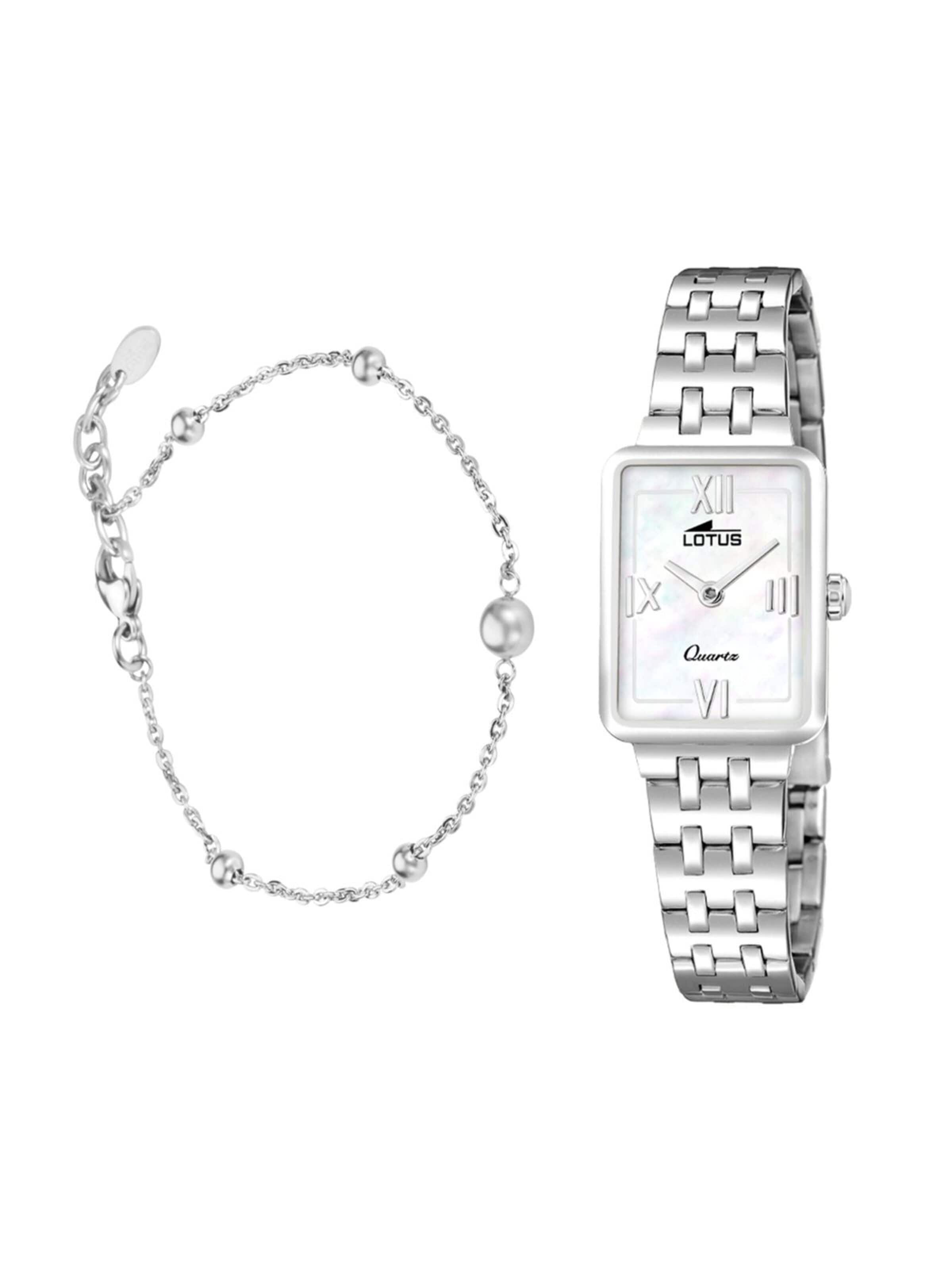 Lotus Analoog horloge in Wit