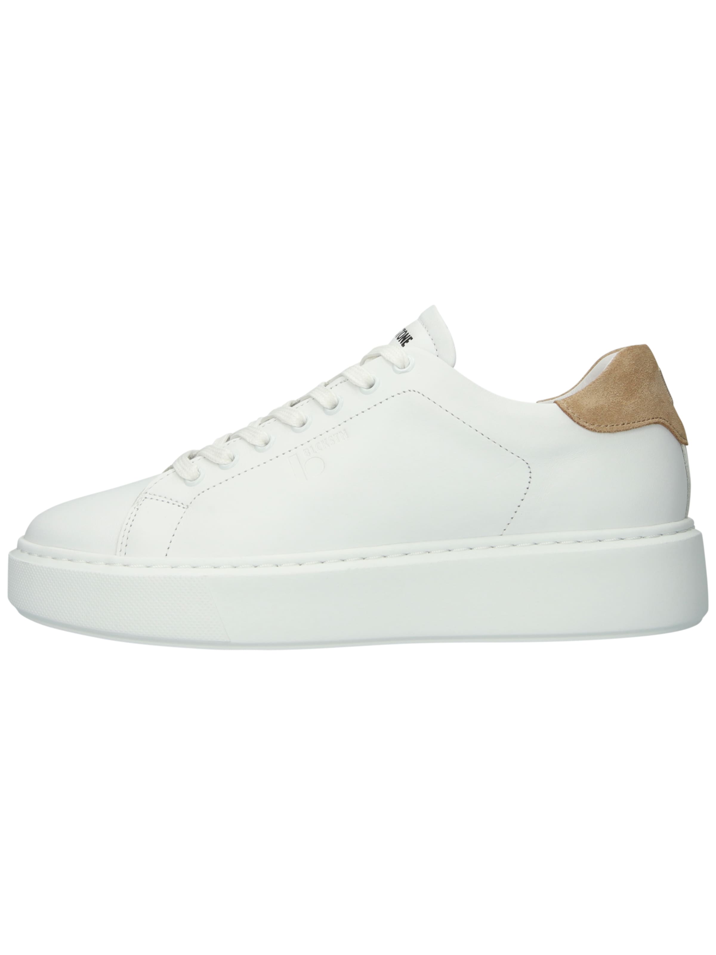 BLACKSTONE Platform trainers 'Stanley Miles' in White: front