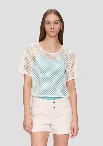 QS Shirt in Weiß: Vorderseite