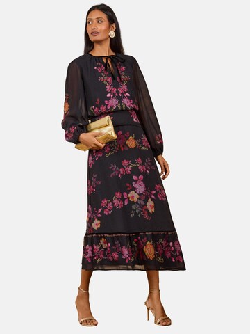 Rochie tip bluză de la love & roses pe roz: față