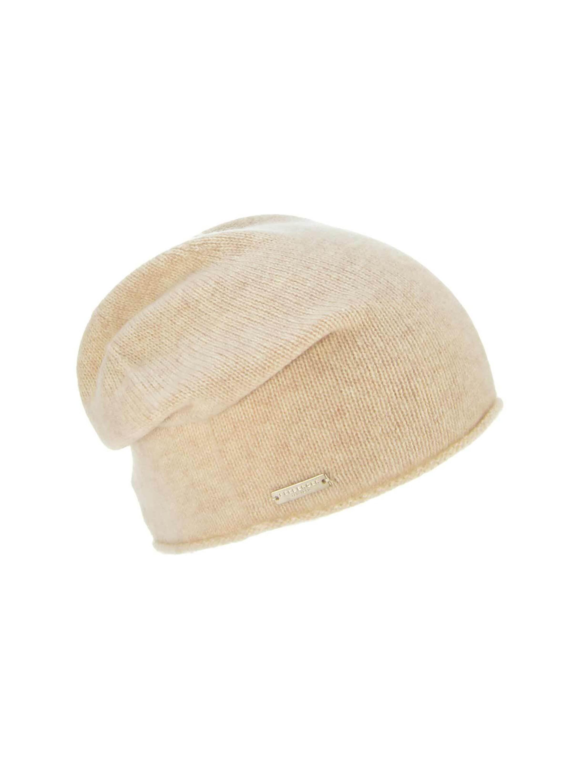 Seeberger Beanie 'Mütze' in Beige: front