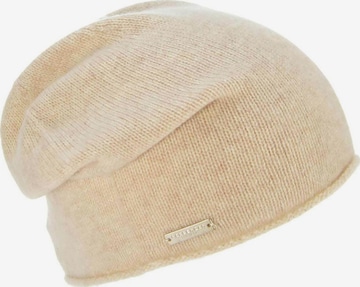 Seeberger Beanie 'Mütze' in Beige: front