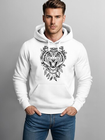 Neverless Sweatshirt 'Tiger' in White