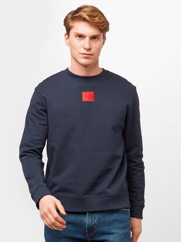 HUGO - Sweatshirt 'Diragol' em azul: frente