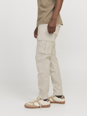 JACK & JONES Tapered Cargobroek 'JPSTAce JJTucker' in Grijs