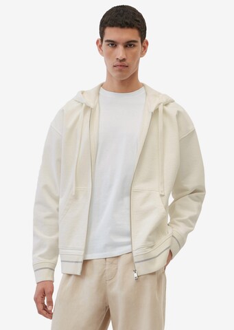 Marc O'Polo Sweat jacket in White: front