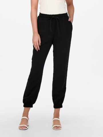 Effilé Pantalon 'Aris' ONLY en noir : devant