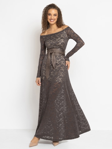 JIORO Dress 'ESSENTIALS' in Brown