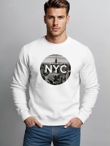 Neverless Sweatshirt 'NYC' in White