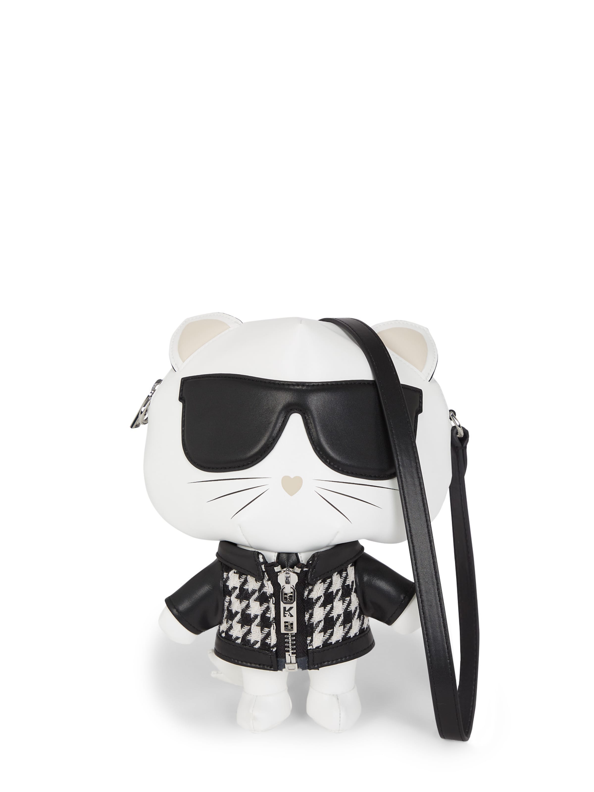 Karl Lagerfeld Umhängetasche 'IKON-Choupette' in Weiß: Vorderseite