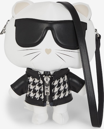 Sac à bandoulière 'IKON-Choupette' Karl Lagerfeld en blanc : devant