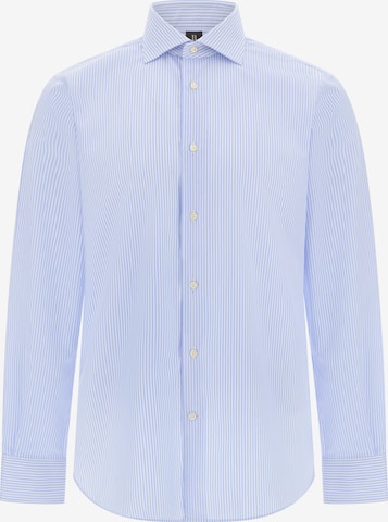 Boggi Milano Regular fit Button Up Shirt in Blue: front