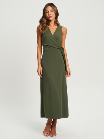 Tussah Cocktail Dress 'POLINA' in Green: front