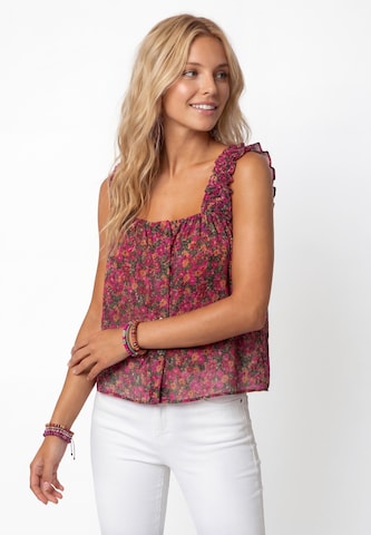 IZIA - Top en rosa: frente