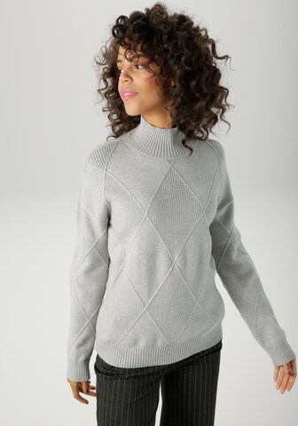 Aniston CASUAL Pullover in Grau: Vorderseite