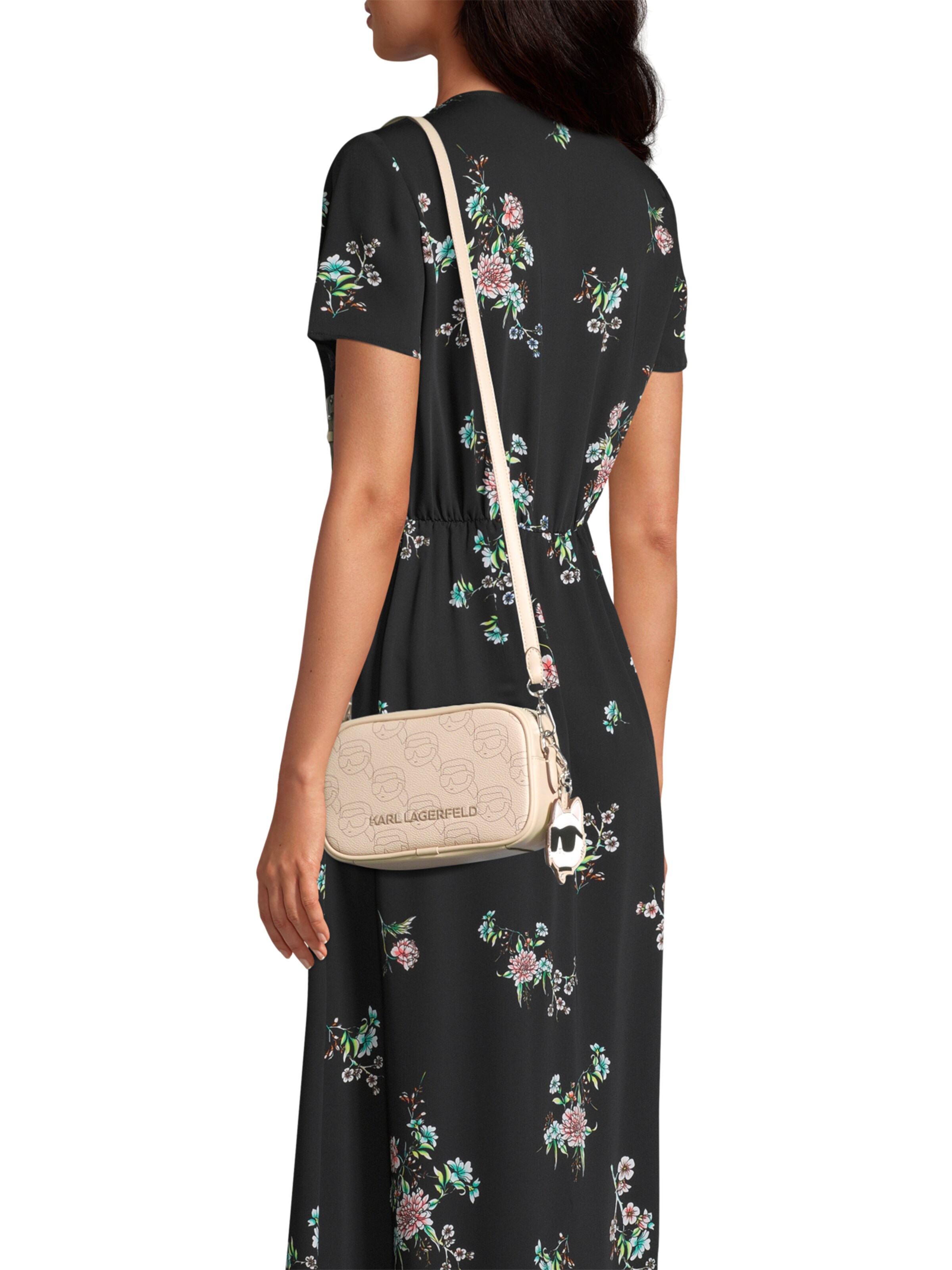 Karl Lagerfeld Skuldertaske 'IKON' i beige