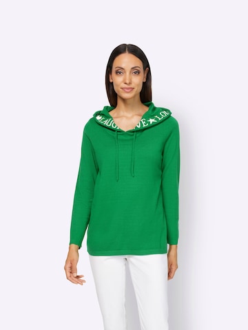 heine - Pullover em verde: frente