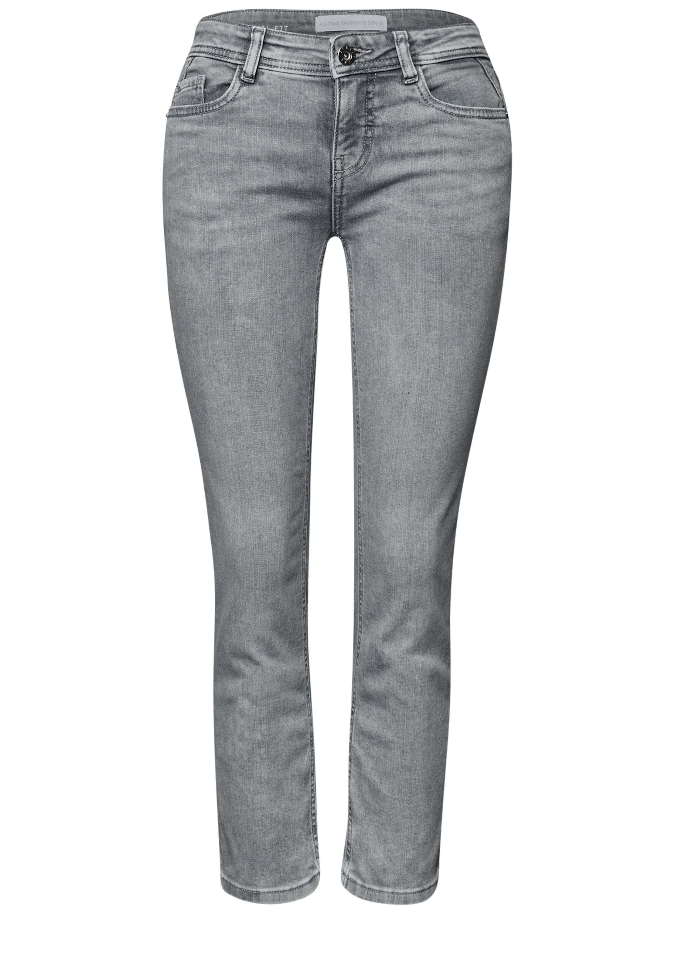 STREET ONE Jeans in 24/26 in grau, Produktansicht