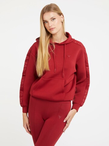 GUESS Athletic Sweatshirt in Red: front