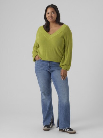 Vero Moda Curve Pullover 'TULEX' in Grün