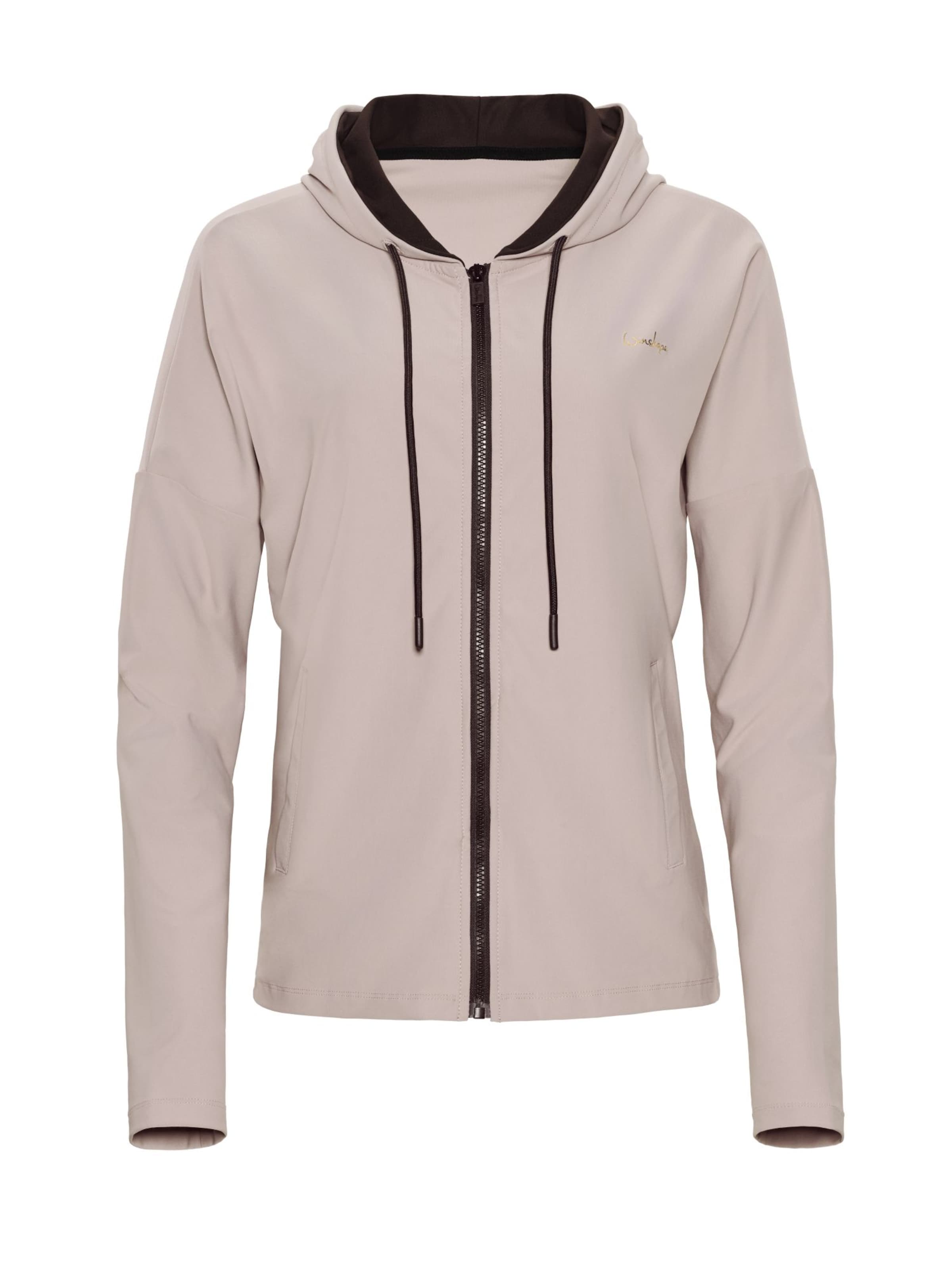 Winshape Φθινοπωρινό και ανοιξιάτικο μπουφάν 'J008C' σε μπεζ: μπροστά