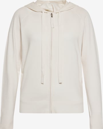 usha BLUE LABEL Zip-Up Hoodie in White: front