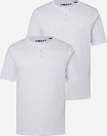 Men Plus Shirt in Wit: voorkant