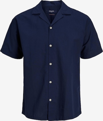 JACK & JONES Button Up Shirt in Blue: front