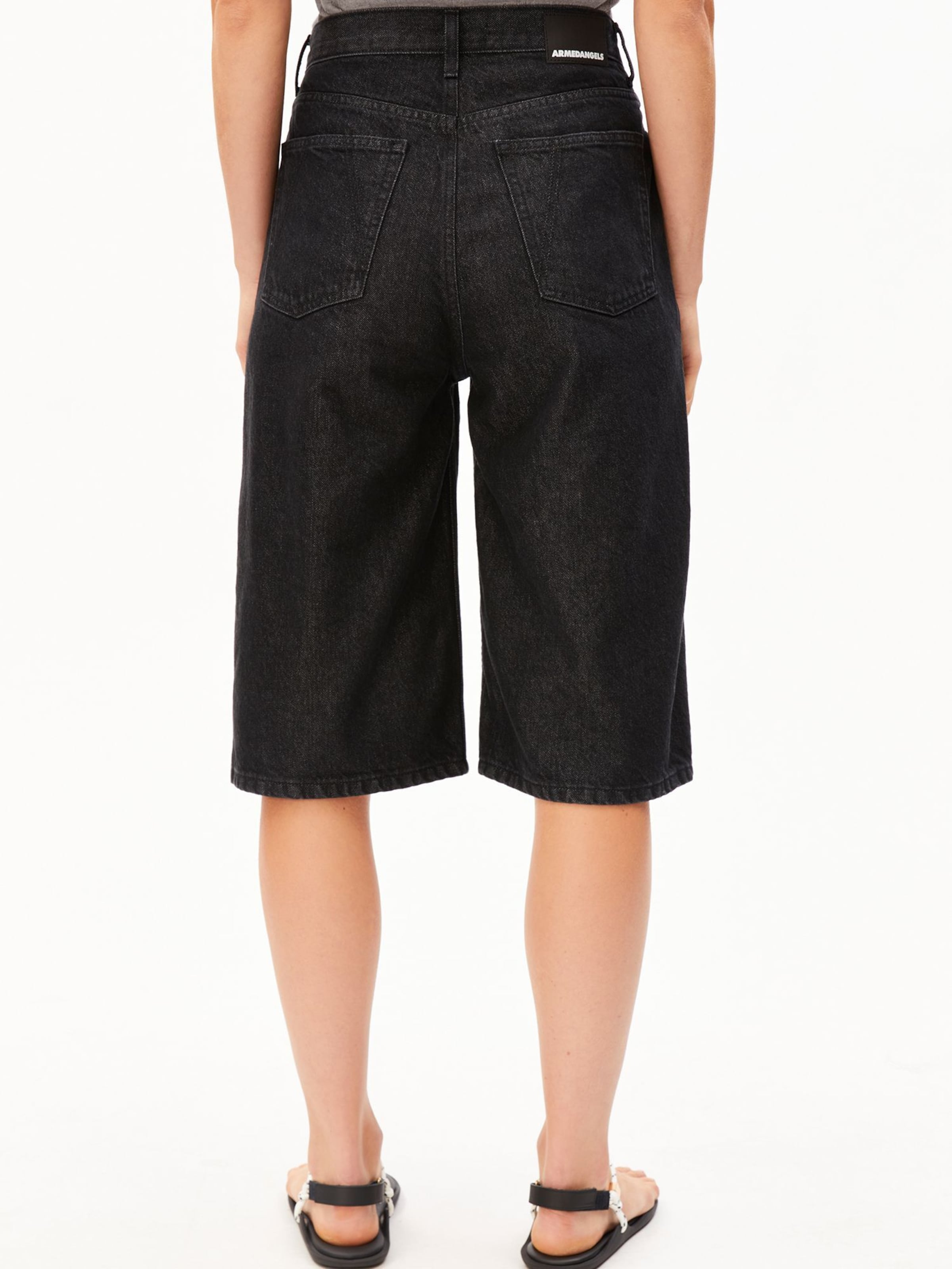 ARMEDANGELS Loosefit Jeans-Shorts CITY DENIM in Schwarz