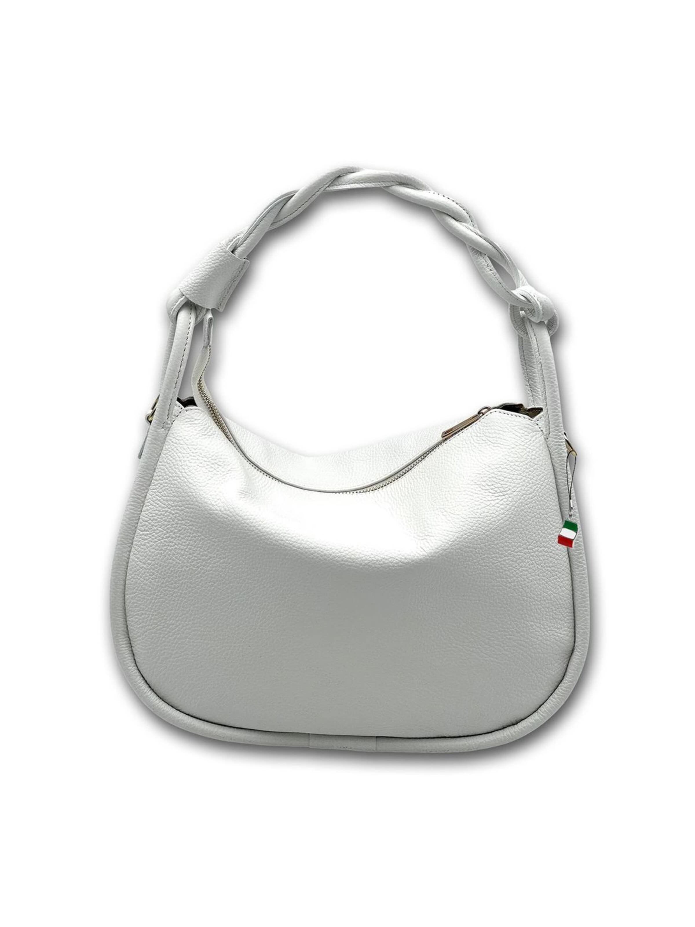Borsa a mano di Florence in bianco: frontale